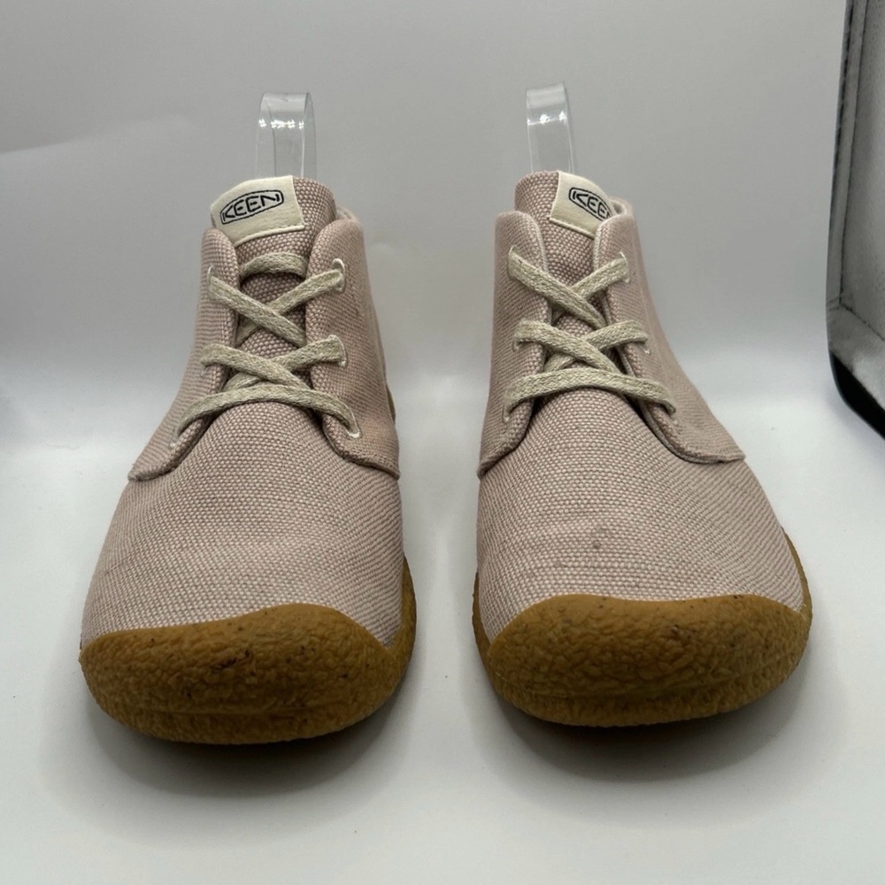 Keen Mosey Chukka Boots Women’s 8 Rose Pink Fawn Birch Canvas Moc Toe NEW - Picture 10 of 16